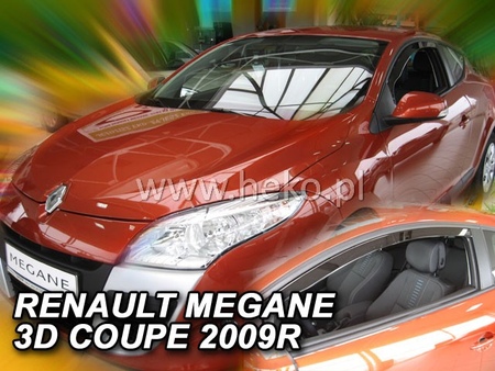 Дефлекторы боковых окон вставные передние Heko для Renault Megan Coupe (2008-2017) 27175