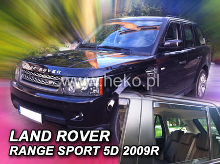 Дефлекторы боковых окон вставные Heko для Land Rover Rang Rover Sport (2005-2013) 27225