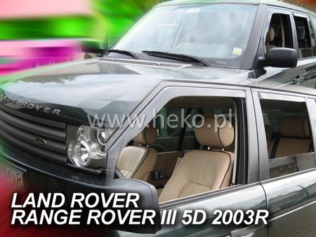 Дефлекторы боковых окон вставные Heko для Land Rover Rang Rover (2002-2012) 27231