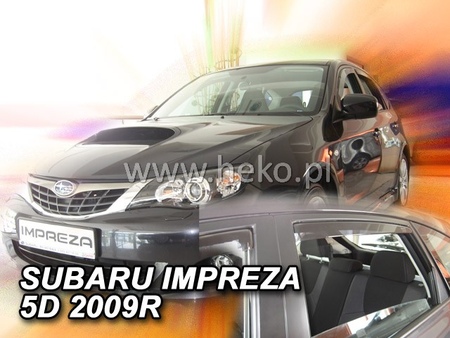 Дефлекторы боковых окон вставные Heko для Subaru Impreza sd/hb (2007-2011) 28509