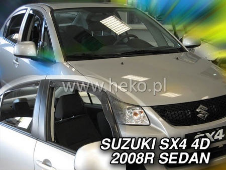 Дефлекторы боковых окон вставные Heko для Suzuki SX4 седан (2007-2013) 28633