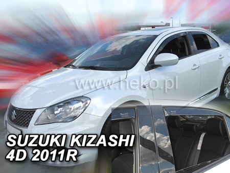 Дефлекторы боковых окон вставные Heko для Suzuki Kizashi (2009-2014) 28642