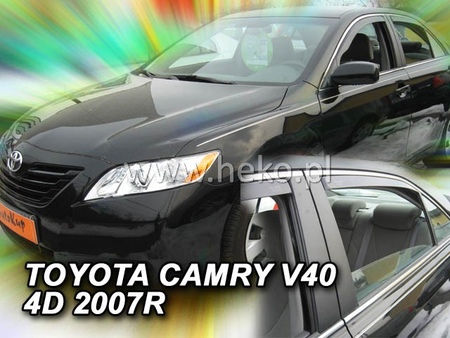 Дефлекторы боковых окон вставные Heko для Toyota Camry (2006-2011) 29604