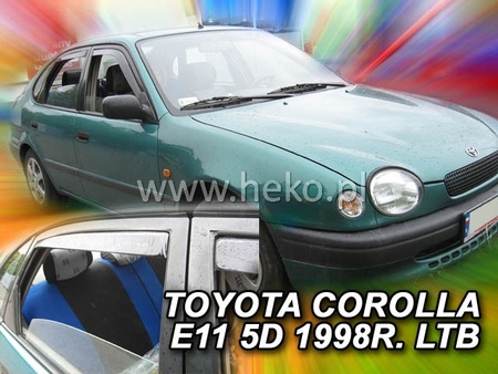 Дефлекторы боковых окон вставные Heko для Toyota Corolla хэтчбек (1997-2001) 29614