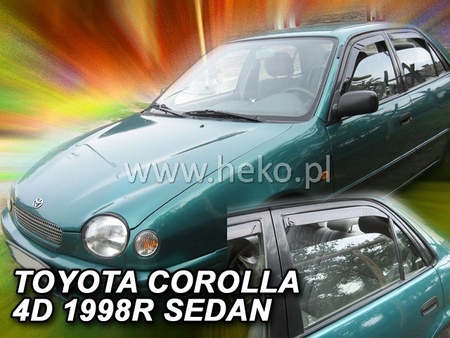 Дефлекторы боковых окон вставные Heko для Toyota Corolla 4d/5d (1997-2001) 29631