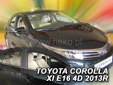 Дефлекторы боковых окон вставные Heko для Toyota Corolla седан (2013-2019) 29636