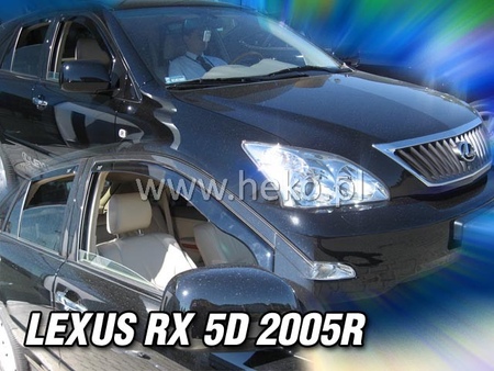 Дефлекторы боковых окон вставные Heko для Lexus RX (2003-2009) 30007