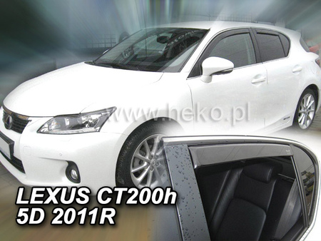 Дефлекторы боковых окон вставные Heko для Lexus CT 200h (2010-2015) 30019