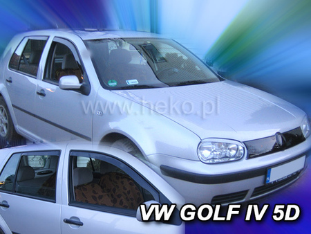 Дефлекторы боковых окон вставные Heko для Volkswagen Golf IV 5d (1997-2005) 31132