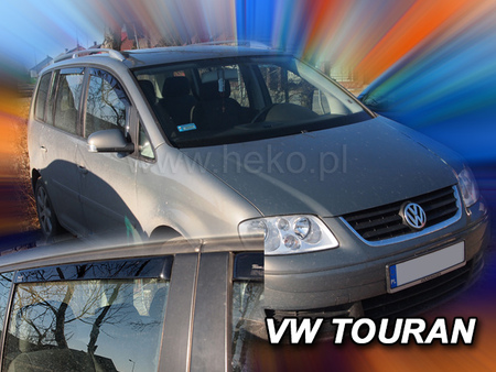 Дефлекторы боковых окон вставные Heko для Volkswagen Touran (2003-2010) 31143