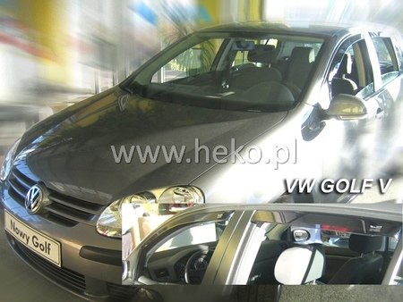 Дефлекторы боковых окон вставные Heko для Volkswagen Golf V 5d (2003-2009) 31150