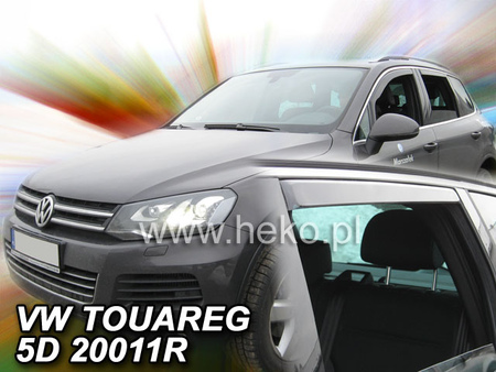 Дефлекторы боковых окон вставные Heko для Volkswagen Touareg (2010-2018) 31184