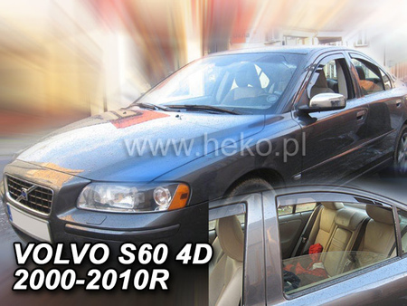 Дефлекторы боковых окон вставные Heko для Volvo S60 (2000-2009) 31218