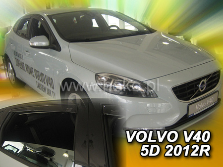 Дефлекторы боковых окон вставные Heko для Volvo V40 5d (2012-2019) 31238