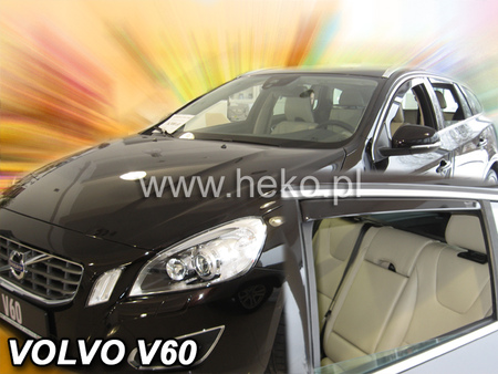 Дефлекторы боковых окон вставные Heko для Volvo V70 (2010-2013) 31258