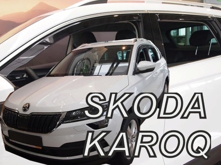 Дефлекторы боковых окон вставные Heko для Skoda Karoq (2020-2024) 28351