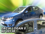 Дефлекторы боковых окон вставные Heko для Renault Logan седан (2013-2024)