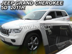 Дефлекторы боковых окон вставные Heko для Jeep Grand Cherokee (2010-2022)