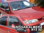 Дефлекторы боковых окон вставные Heko для Nissan Almera седан (1995-2000)