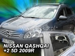 Дефлекторы боковых окон вставные Heko для Nissan Qashqai+2 (2007-2014)