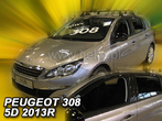 Дефлекторы боковых окон вставные Heko для Peugeot 308 5d хэтчбек (2013-2015)