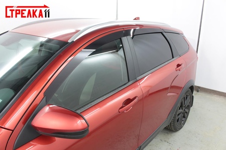 Дефлекторы боковых окон аэродинамические Стрелка11 для Lada Vesta универсал (2015-2024) 