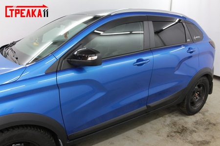 Дефлекторы боковых окон аэродинамические Стрелка11 для LADA X-Ray (2015-2025) 