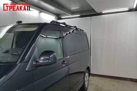 Дефлекторы боковых окон аэродинамические Стрелка11 для Volkswagen Multivan (2015-2023) 