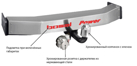 Фаркоп Bosal Power для Toyota Land Cruiser 100 (1998-2007) 3032-ABP