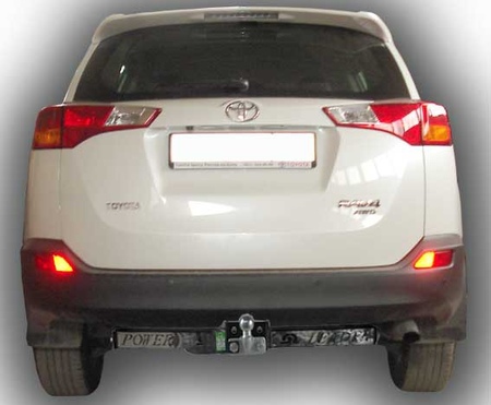 Фаркоп Лидер-Плюс с нержавеющей пластиной для Toyota RAV4 (2012-2019) T116-F(N)