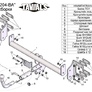 Фаркоп Лидер-Плюс с быстросъемным шаром Tavials для BMW X6 (2008-2014)