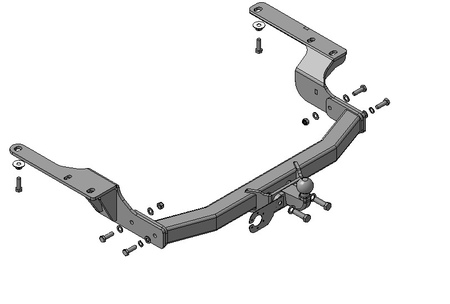 Фаркоп Motodor Toyota Hilux (2015-2024) 92507-F