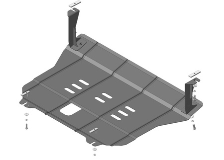 Защита картера и КПП (сталь) Motodor KIA Sorento Prime (2015-2020) 01036