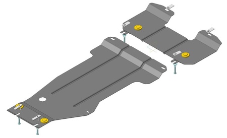 Защита картера и КПП (сталь) Motodor Mercedes-benz C-class (2007-2011) 01227
