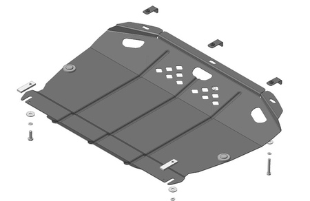 Защита картера и КПП (сталь) Motodor Mercedes-benz Vito (2014-2019) 01234
