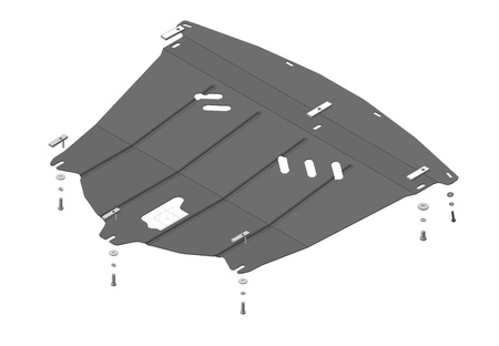 Защита картера и КПП (сталь) Motodor Nissan Qashqai (2014-2015) 01453