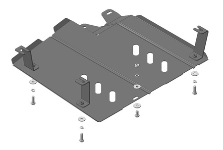 Защита топливного бака (сталь) Motodor Renault Duster (2011-2021) 01734