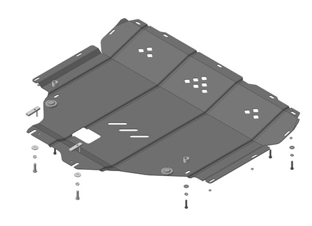 Защита картера и КПП (сталь) Motodor Suzuki Sx4 (2013-2021) 02419