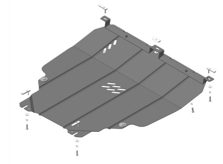 Защита картера и КПП (сталь) Motodor Volvo V40 Cross Country (2011-2019) 02620