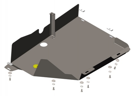 Защита предпускогового подогревателя (сталь) Motodor для Volkswagen Caravelle (2009-2020) 02737