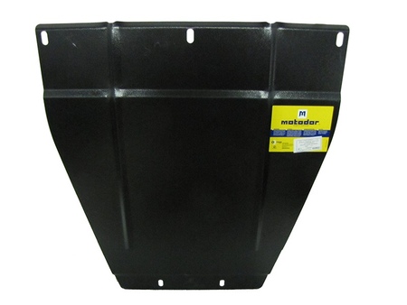 Защита радиатора,  картера и переднего дифференциала (сталь) Motodor Ssangyong Kyron (2005-2015) 02802