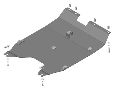Защита картера и КПП (сталь) Motodor Chery Tiggo 5 (2014-2020) 09014