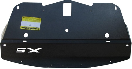 Защита радиатора (сталь) Motodor BMW X5 (2010-2013) 10206