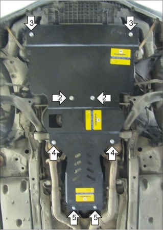 Защита картера и КПП (сталь) Motodor Lexus IS (2005-2013) 15006