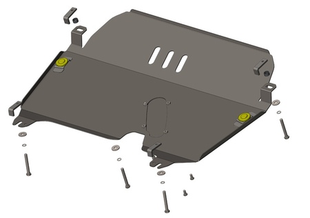 Защита картера и КПП (сталь) Motodor Lexus RX (2016-2021) 15012