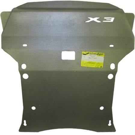 Защита радиатора, картера, КПП и раздатки (алюминий) Motodor BMW X3 (2010-2014) 30203
