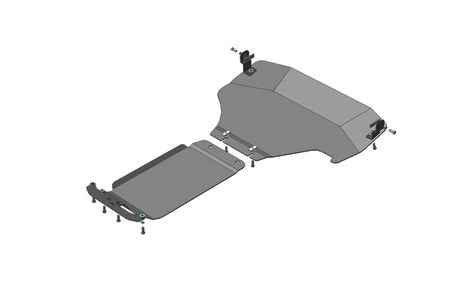 Защита радиатора и КПП (алюминий) Motodor Subaru XV (2011-2017) 32228