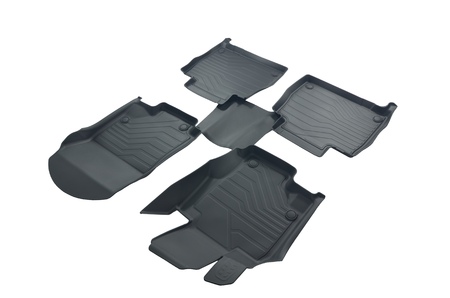 Коврики в салон резиновые SRTK LUX для Mercedes-Benz GLE-class (2019-2025) 3D.MB.GLE.18G.08X09