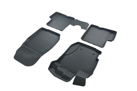 Коврики в салон резиновые SRTK LUX для Renault Duster (2017-2021) 3D.RN.DUST.17G.02X35
