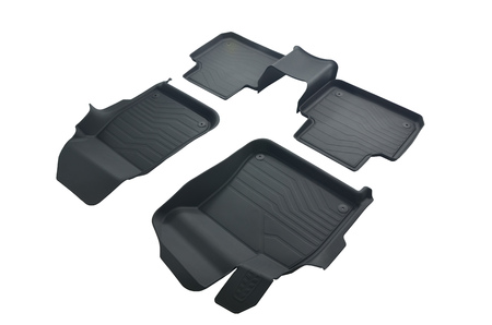 Коврики в салон резиновые SRTK LUX для Volkswagen Touareg (2018-2024) 3D.VW.TOUAR.18G.08005